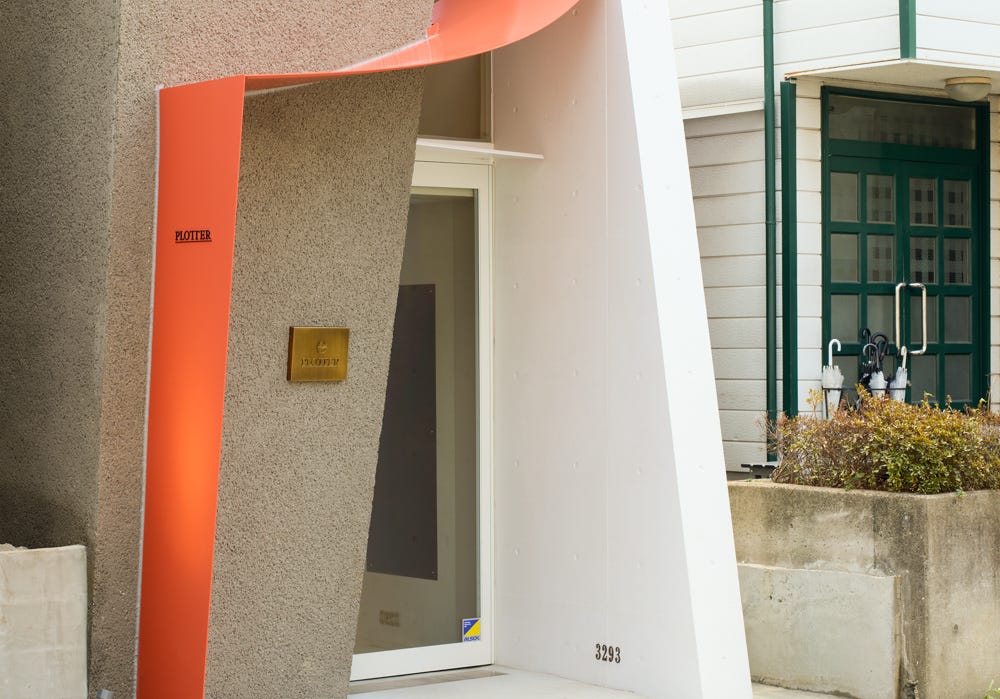 Entrance of the PLOTTER TOKYO flagship store.