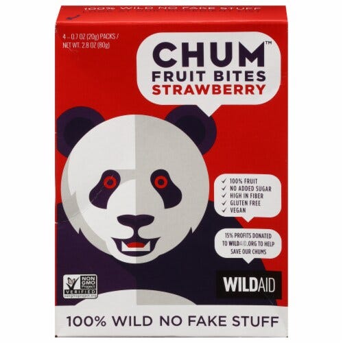 Chum™ Fruit Bites Strawberry Fruit Snacks, 4 ct / 0.7 oz - Harris Teeter