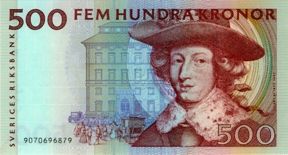500 kr Karl XI 1985‒2014 500 kr Karl XI 1985‒2014