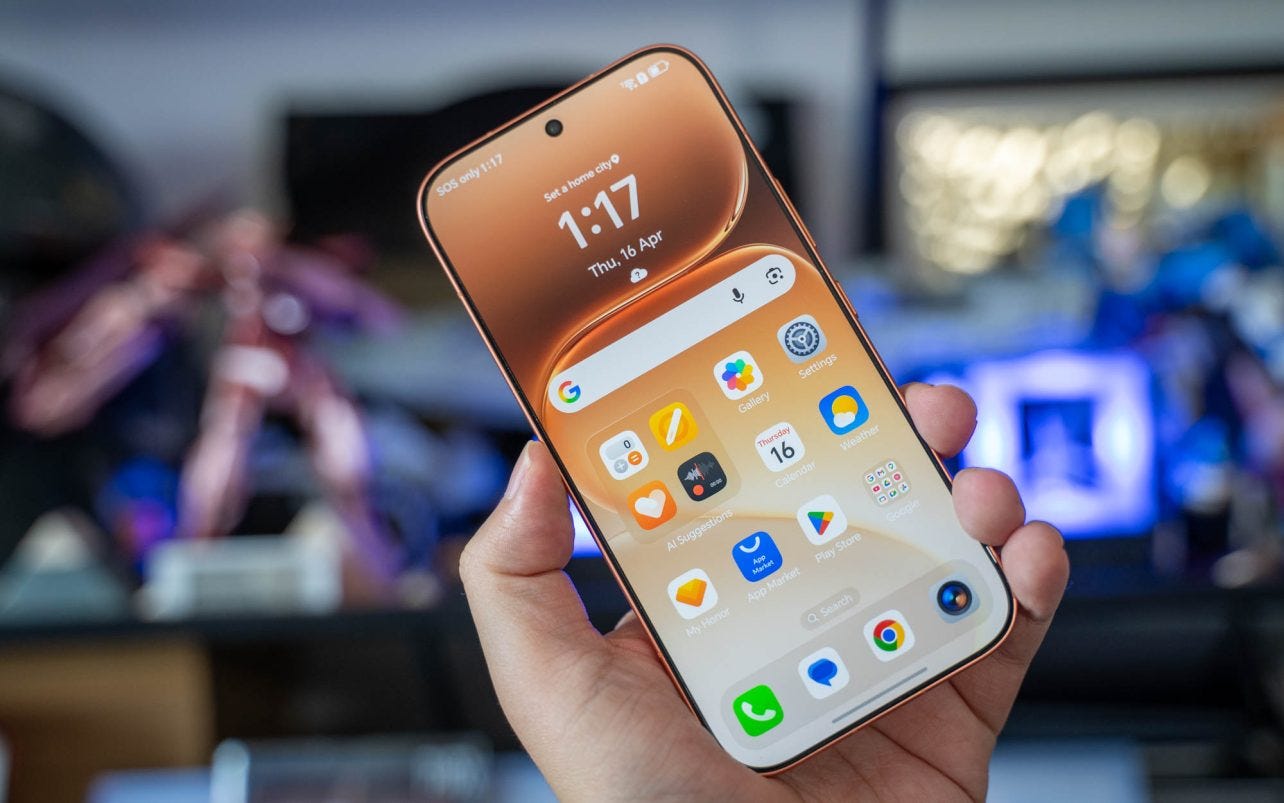 The front view of the Honor 600 Pro