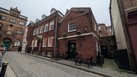 City alleys and streets in Exeter