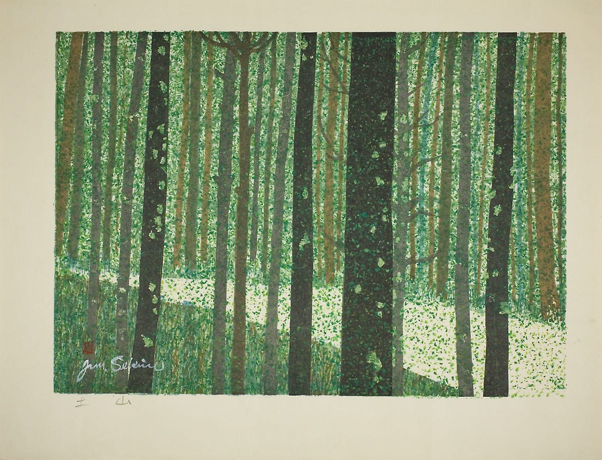Tsuchiyama, Forest Road, from the series 53 Stations of the ...