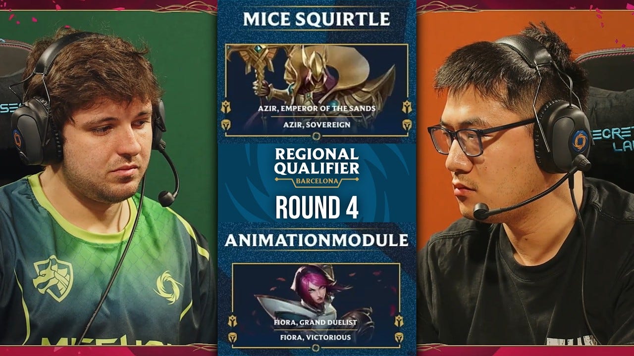 Squirtle (Azir) VS Animationmodule (Fiora) | Yamato Casts Barcelona RQ Round 4 Squirtle (Azir) VS Animationmodule (Fiora) | Yamato Casts Barcelona RQ Round 4