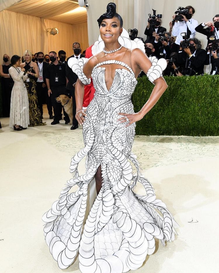 Gabrielle Union at the 2021 Met Gala