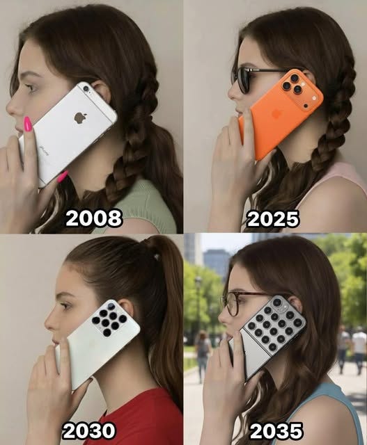 May be an image of 4 people, phone and text