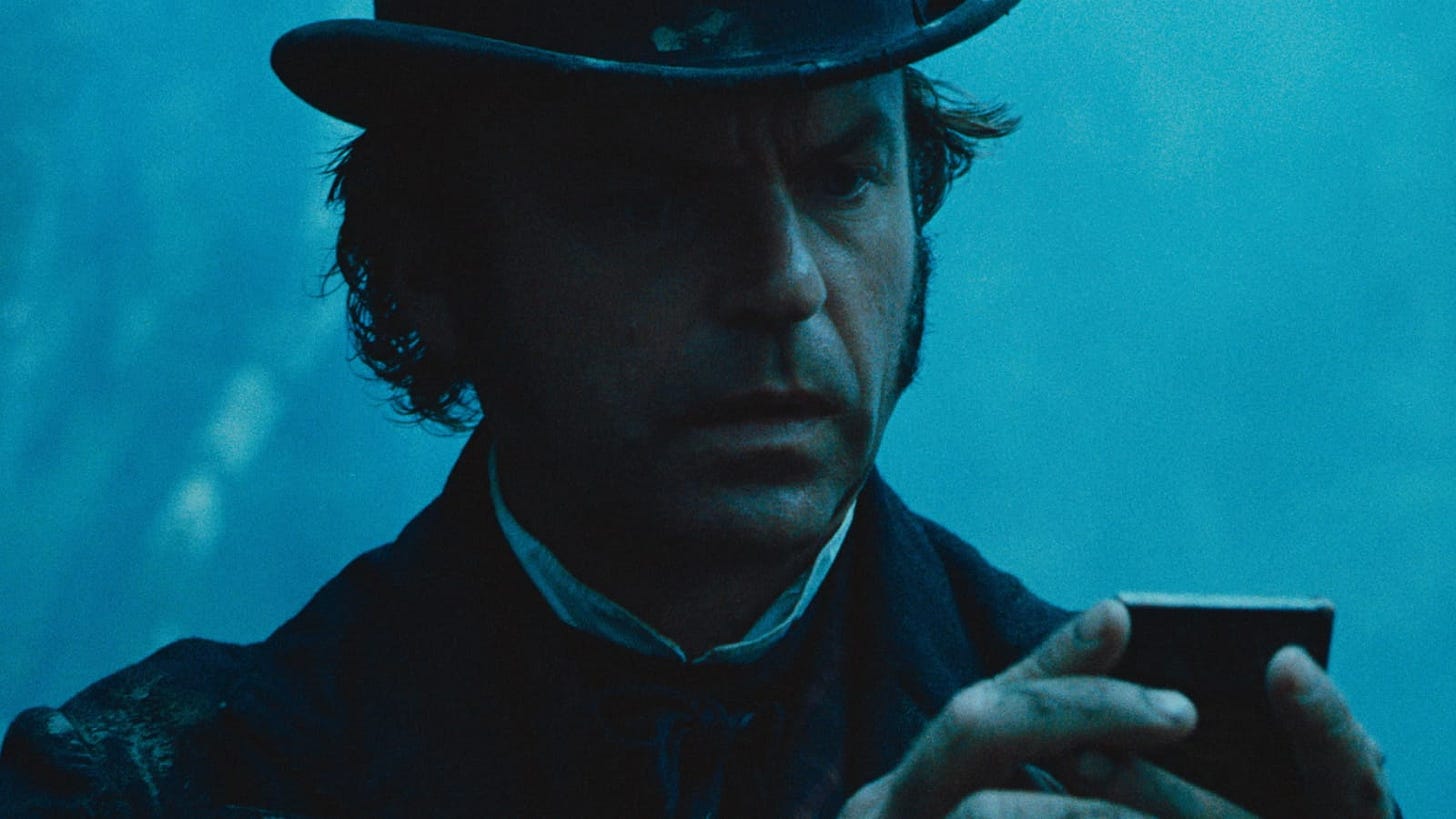 The Piano | Still features Sam Neill as Alisdair Stewart.