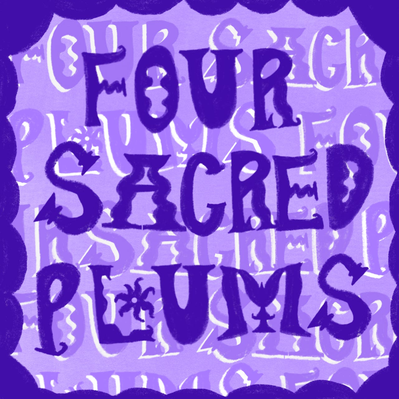 Four Sacred Plums