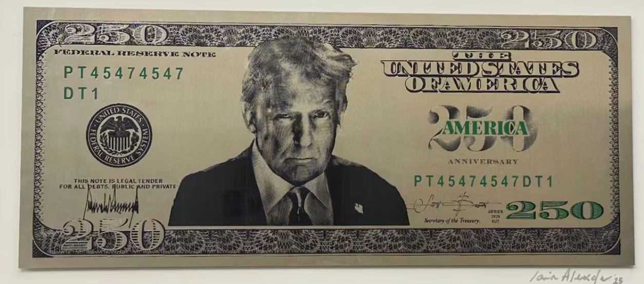 NEWS: Trump Pushes $250 Bill With His Face and $100 Bill With His ...