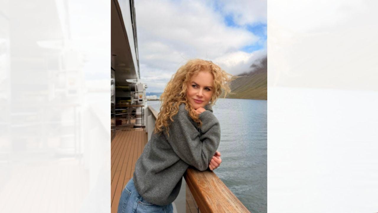 Image of Nicole Kidman took a trip to Iceland with her friends and family. Image of Nicole Kidman took a trip to Iceland with her friends and family.
