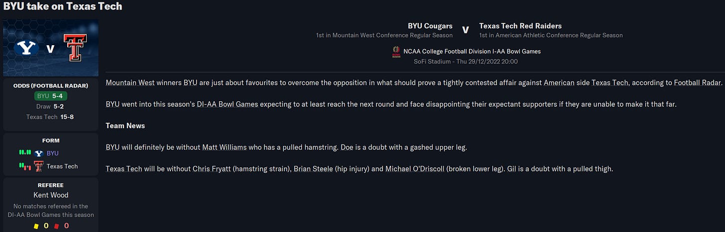 Football Manager 2023 Match Preview