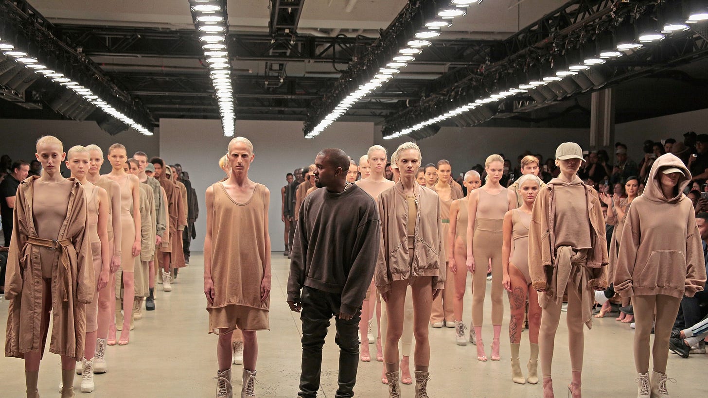Kanye West at the Yeezy NYFW show Kanye West at the Yeezy NYFW show