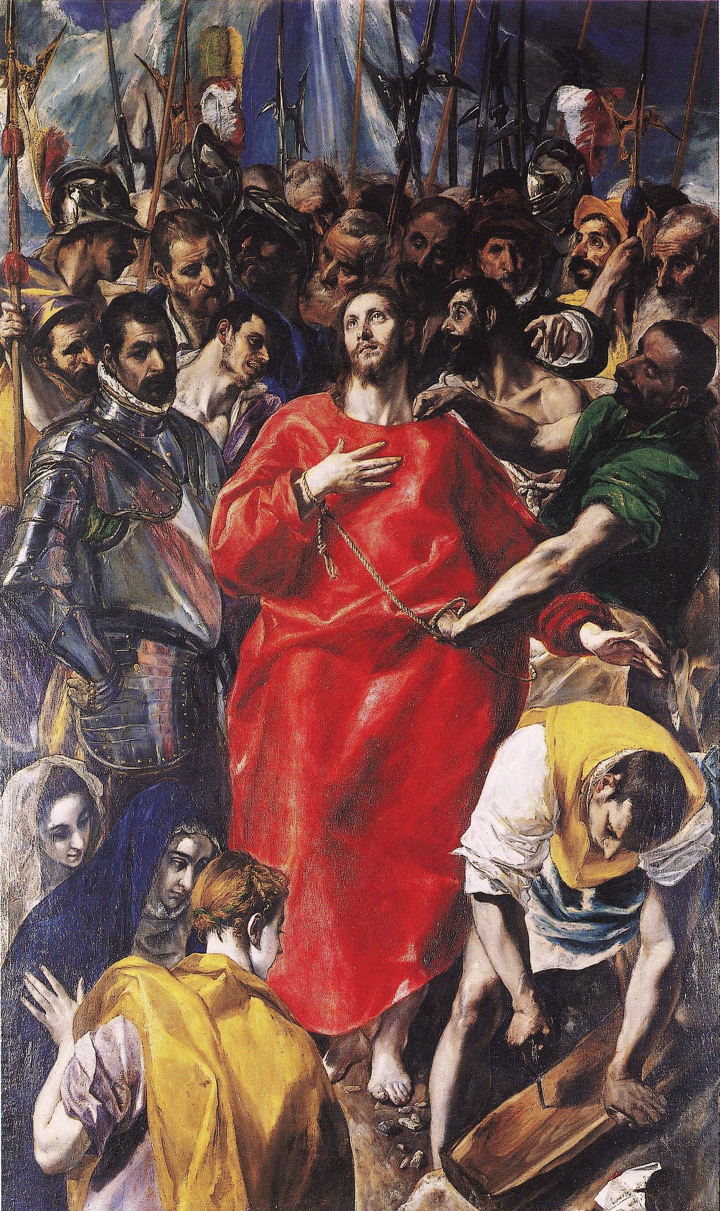 El Greco Disrobing red robe El Greco Disrobing red robe