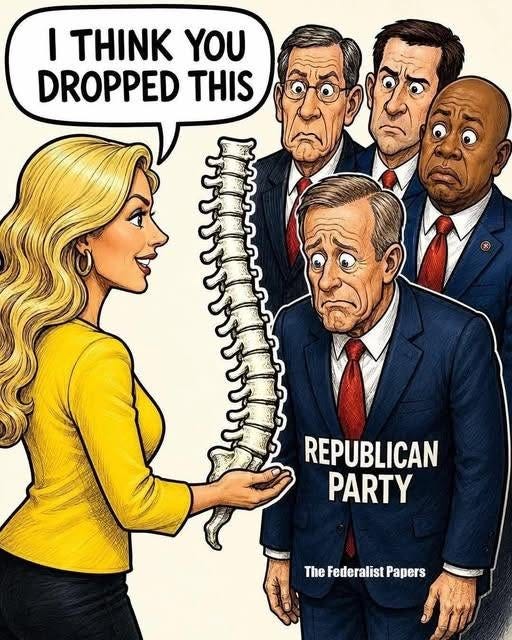 May be an image of the Oval Office and text that says 'I THINK YOU DROPPED THIS REPUBLICAN PARTY The Federalist TheFederalistPapers Papers'