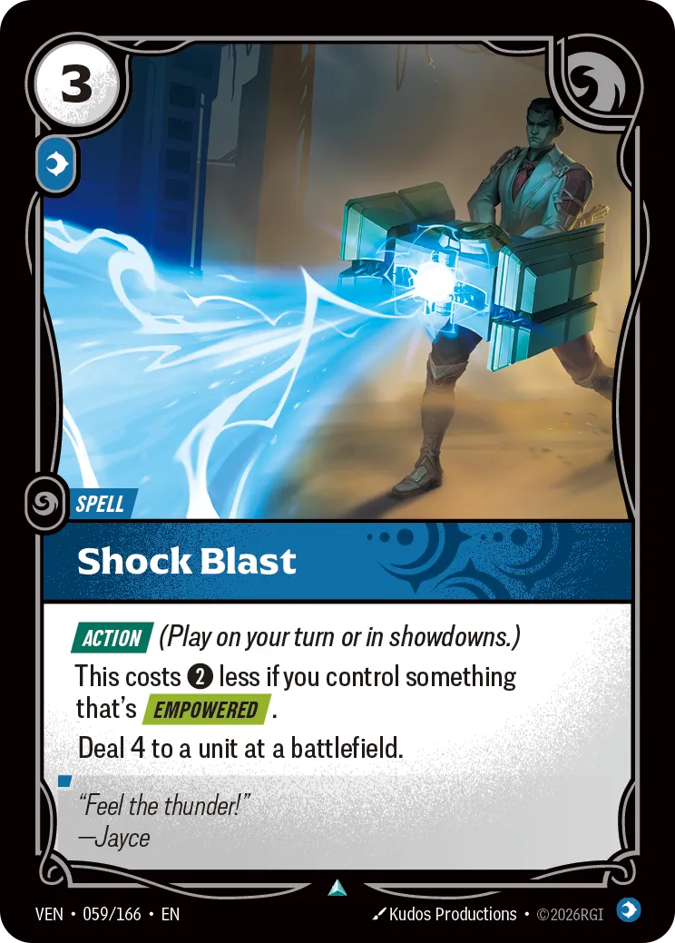 VEN-059 Shock Blast Card - Riftbound TCG