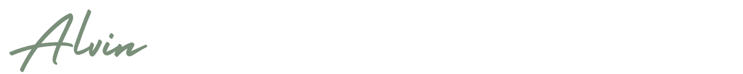 Alvin written in cursive for a signature