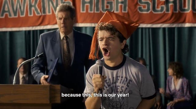 What a great way for Dustin to honor Eddie. : r/StrangerThings