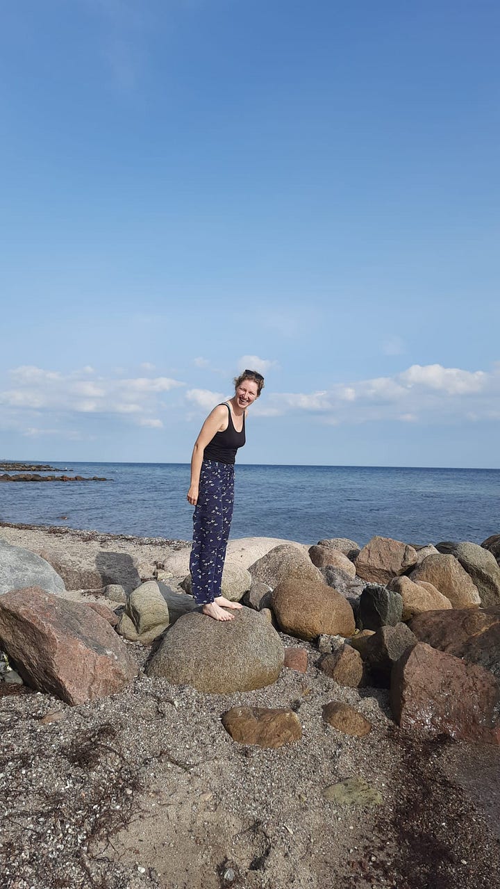 Mareike on a beach