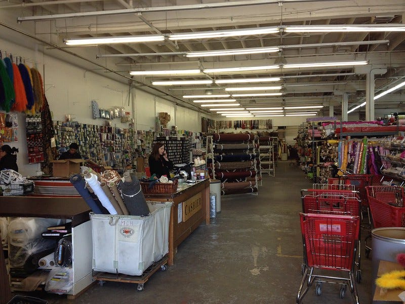 Discount Fabric store in San Francisco. Discount Fabric store in San Francisco.