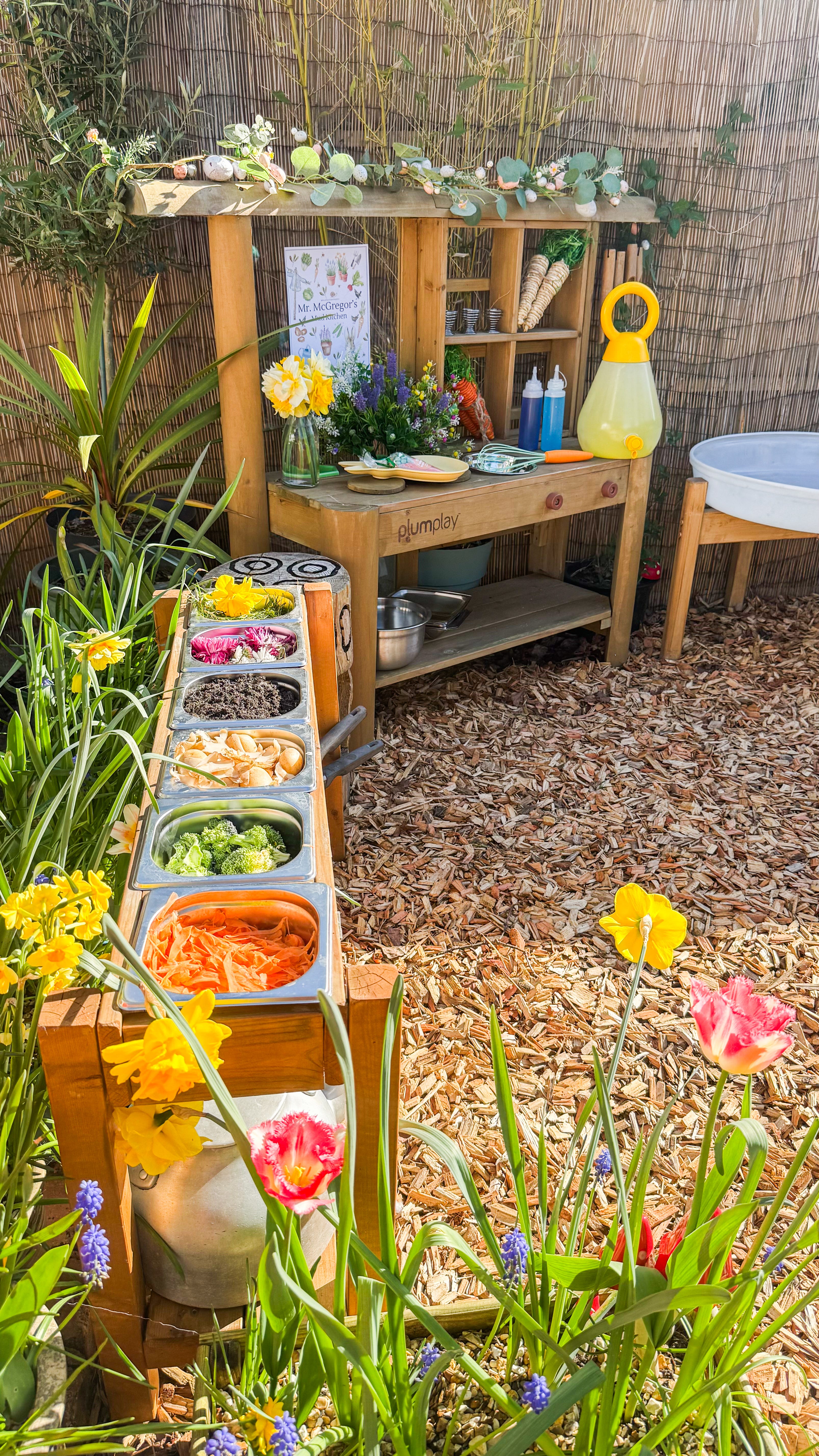 Peter Rabbit Themed Mud Kitchen - Play Days With Jess