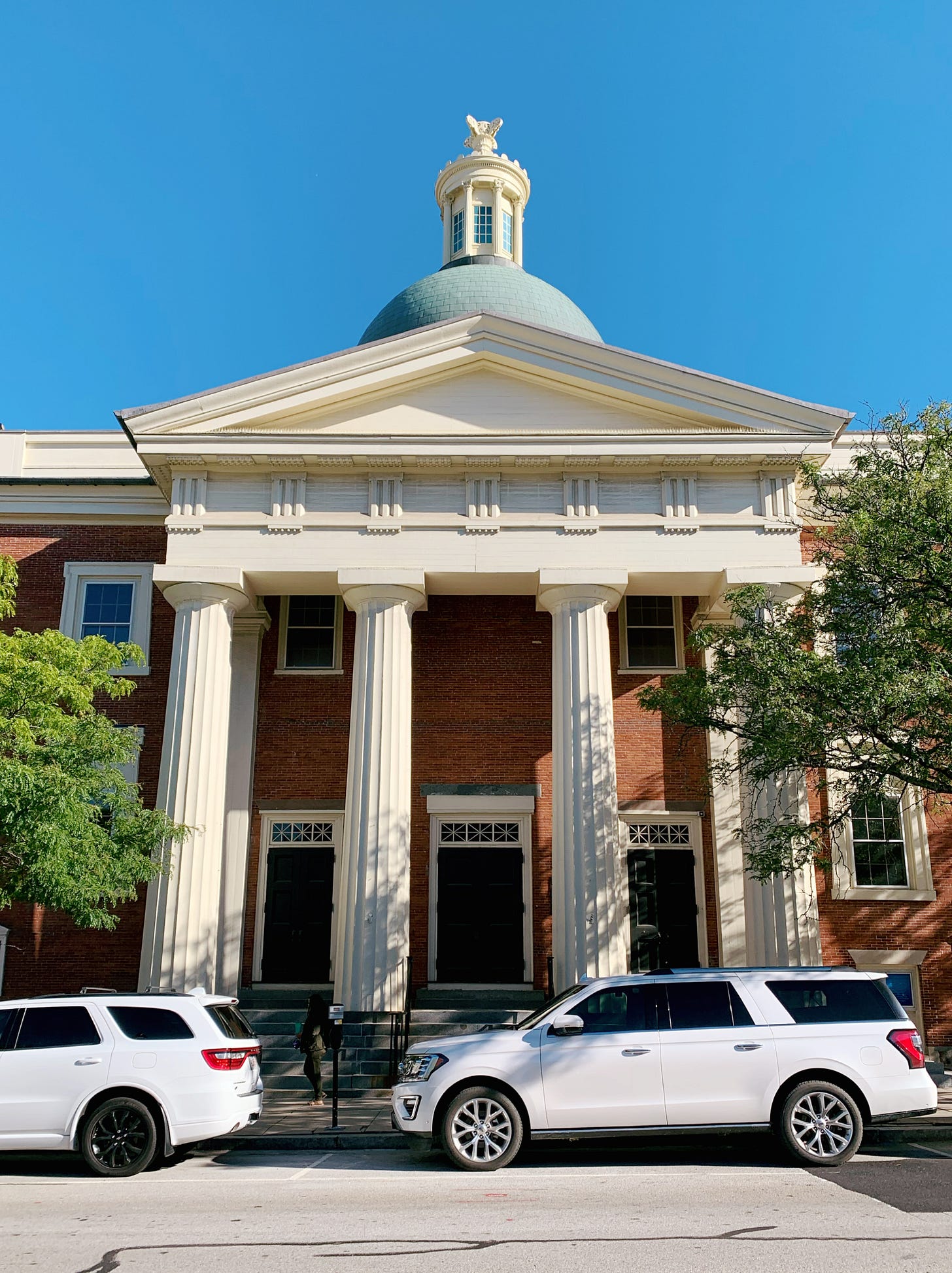 Main entrance of the Beneficent Church