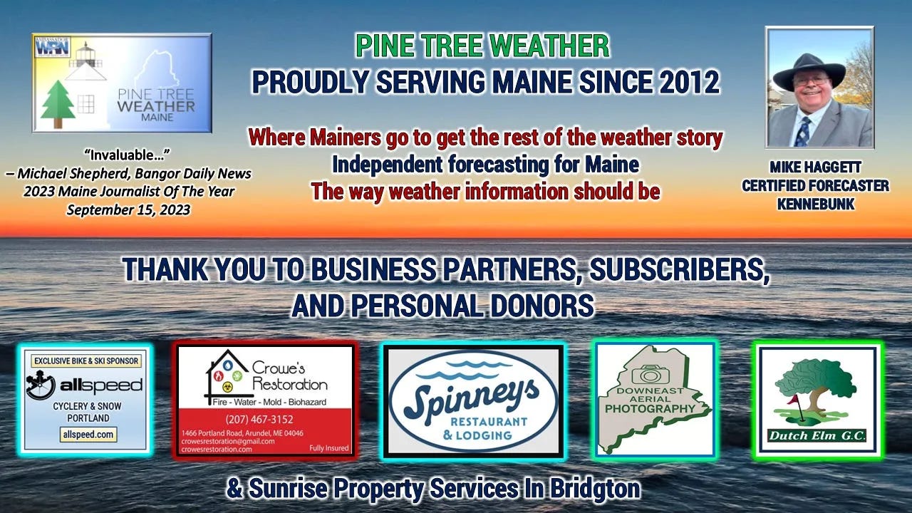 Outlook into the weekend - Pine Tree Weather