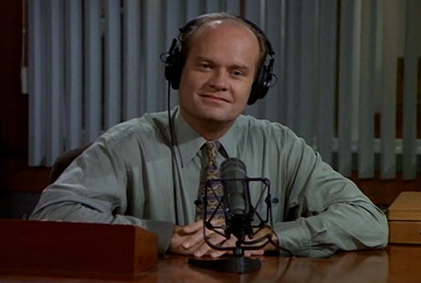 Santa Claus, CEO on X: "[Frasier reboot in 2021] “This is Dr. Frasier  Crane, I'm listening...” https://t.co/uOEmShCACZ" / X