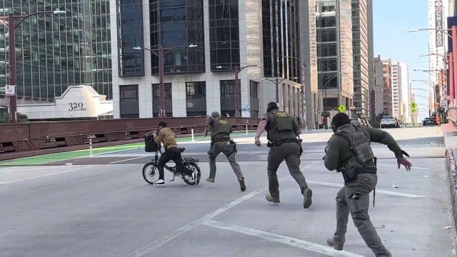 Chase of cyclist by ICE agents in Chicago described as 'surreal'