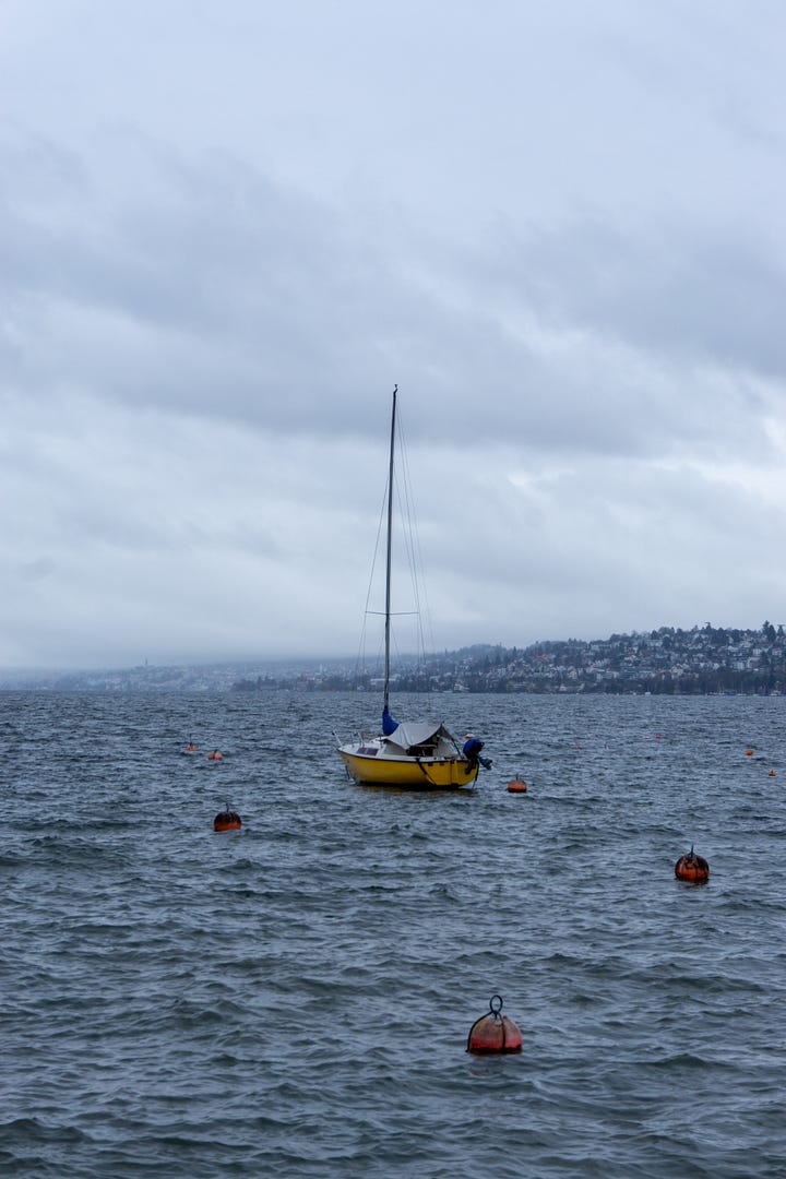 A collection of photos of Lake Zurich