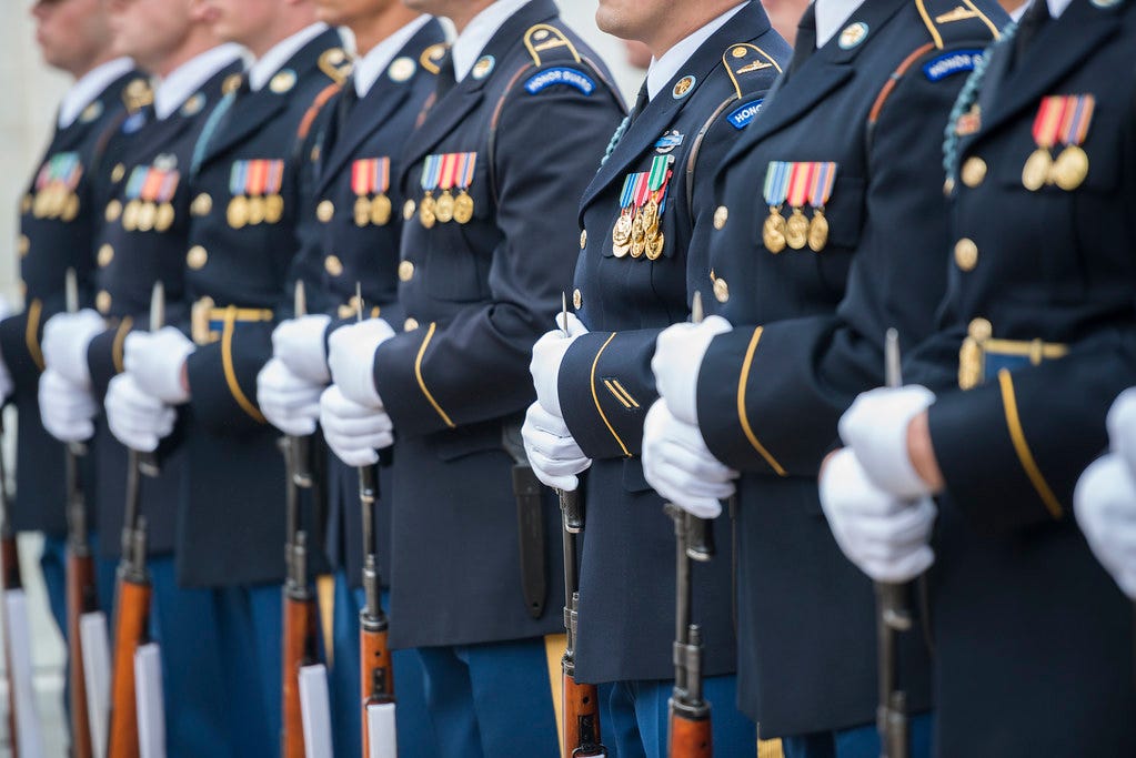 Conference of the American Armies Participate in a Army Full Honors Wreath-Laying Ceremony at the Tomb of the Unknown Soldier