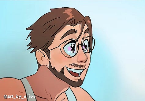 LEFT TO RIGHT: Author and filmmaker George R. R. Martin, cartoonist Matthew Inman’s no-nonsense The Oatmeal, ADD video still (human-made) from bbn$, Elon and Optimus, Meta scam meme (allegedly), and “I See You” meme (LLMs, scary). 