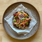 Blue Corn Tostada Carpaccio