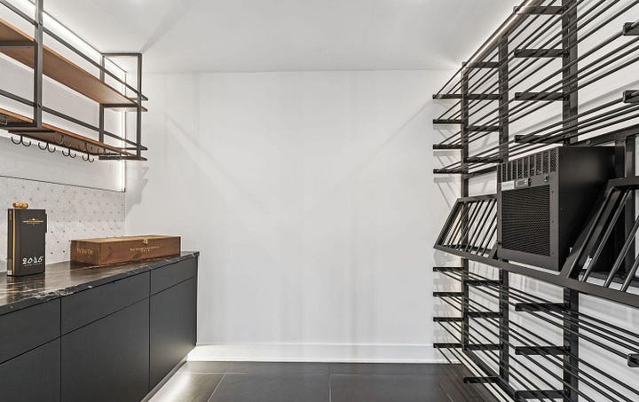 Foyerr and bar/wine room