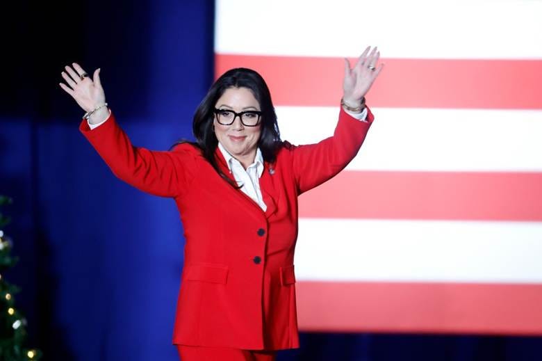 U.S. Labor Secretary Lori Chavez-DeRemer waves to the crowd at the Rocky Mount Events Center. U.S. Labor Secretary Lori Chavez-DeRemer waves to the crowd at the Rocky Mount Events Center.