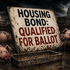 $25 Billion “Housing Bond” Measure Qualifies For November Ballot - It Should Be Firmly Rejected By Voters