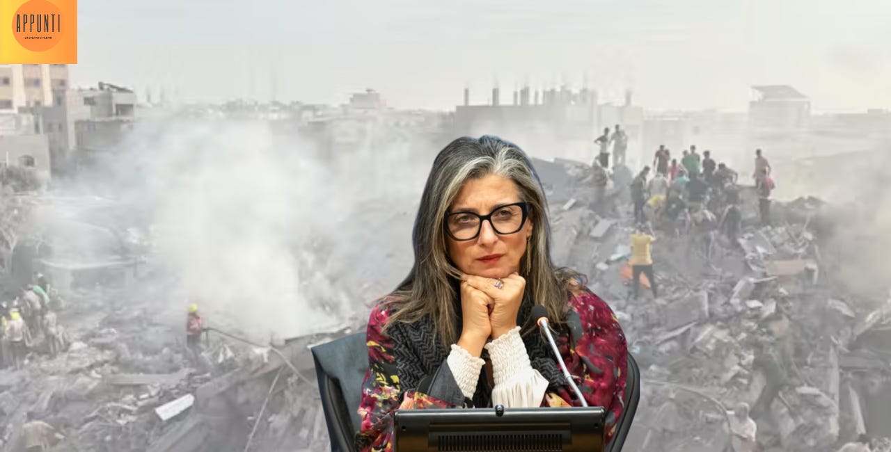 Francesca Albanese presa sul serio