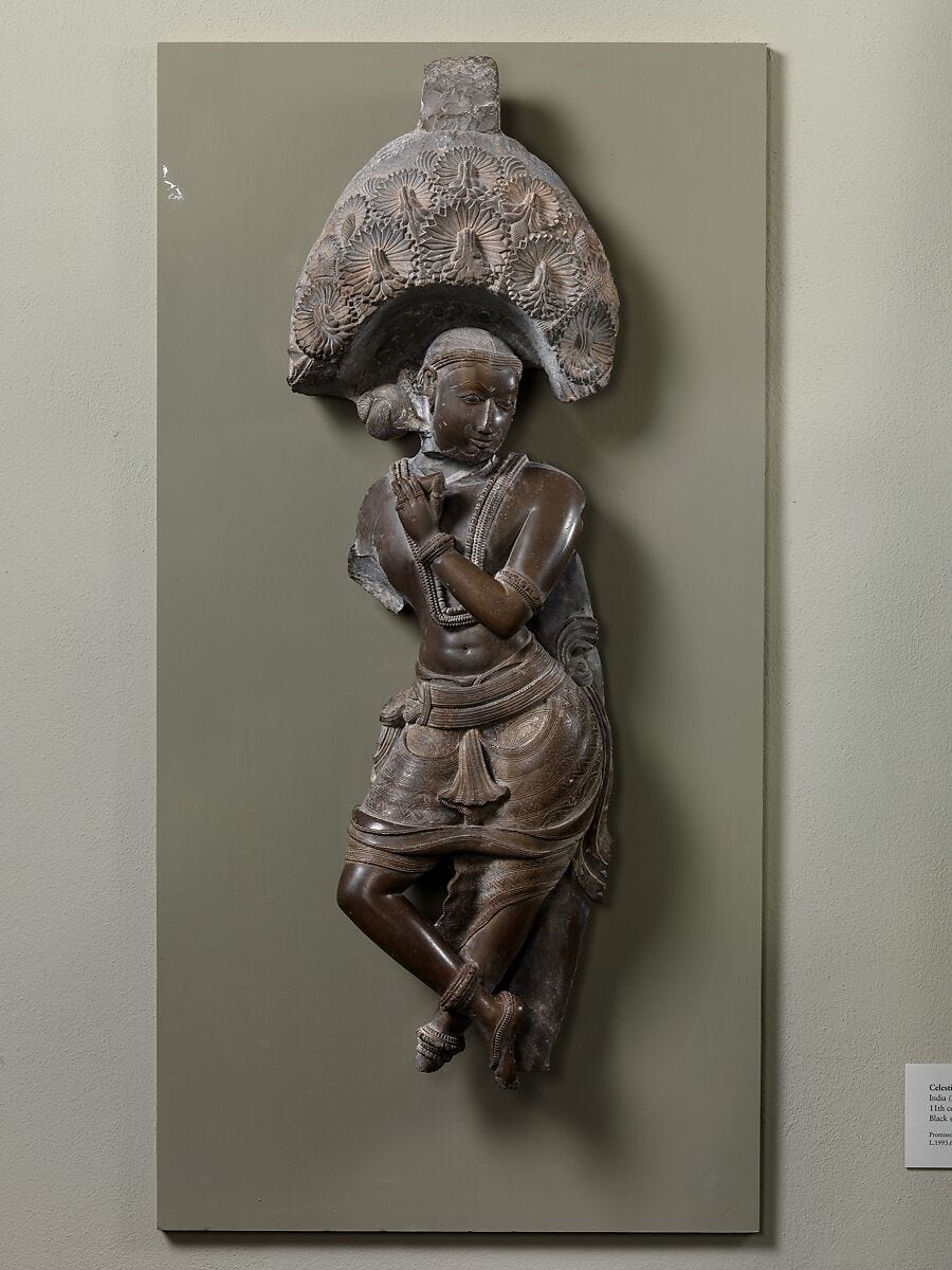 Celestial Musician (Gandharva), Slate, India (Karnataka, possibly Dharwar) 