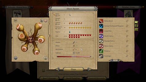 Screenshots of Master of Magic, 2022 remake.