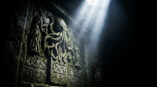 A bright flashlight beam hitting a specific detail in a large dark room, leaving the surrounding space mysterious A bright flashlight beam hitting a specific detail in a large dark room, leaving the surrounding space mysterious