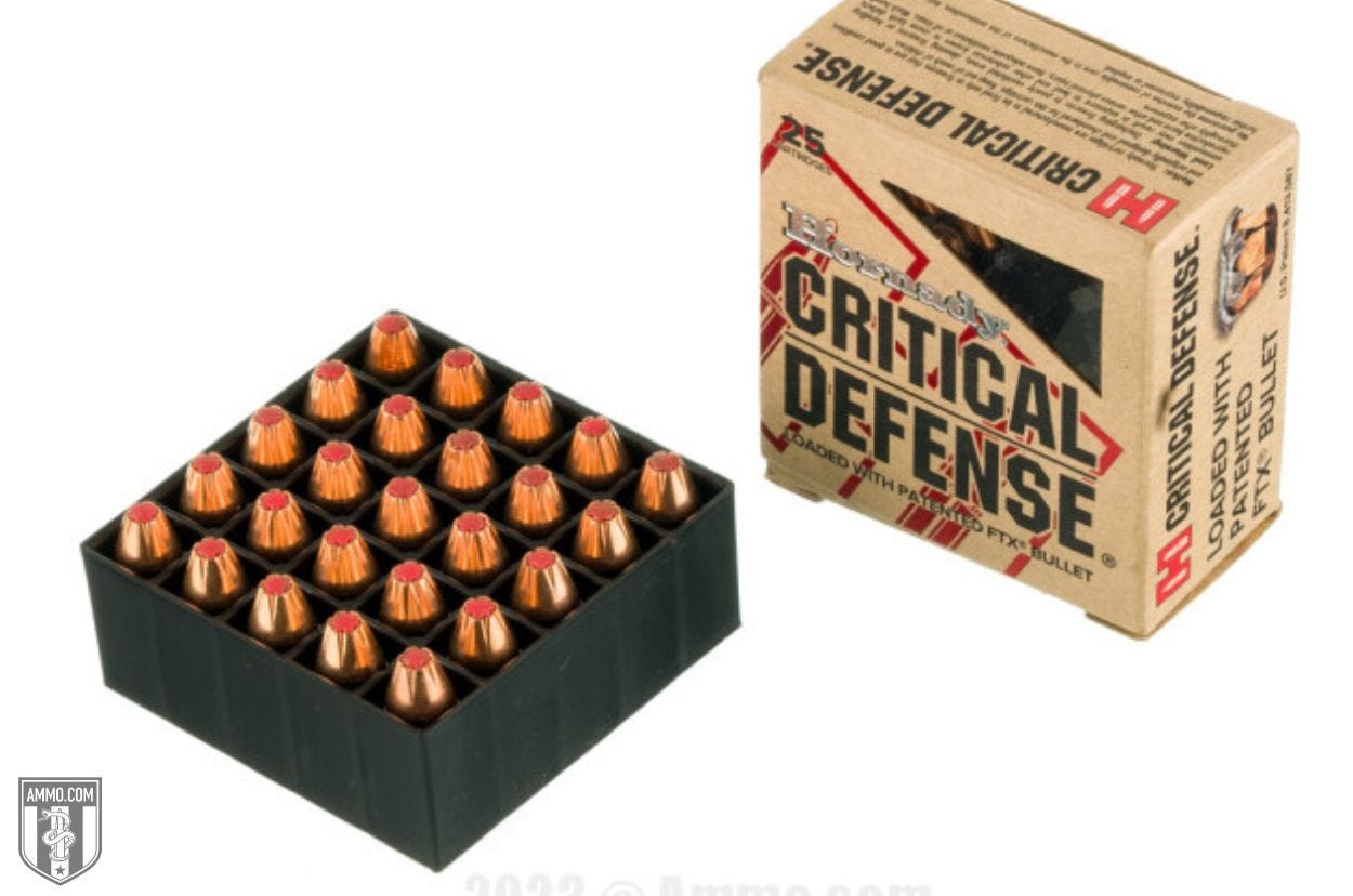 Hornady Critical Defense 9mm ammo for sale