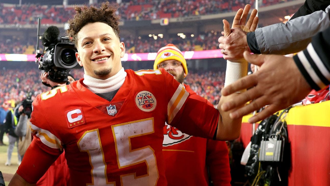 Kansas City Chiefs open as touchdown favorites, Los Angeles Rams 3.5-point  favorites in conference championship games - ABC7 San Francisco