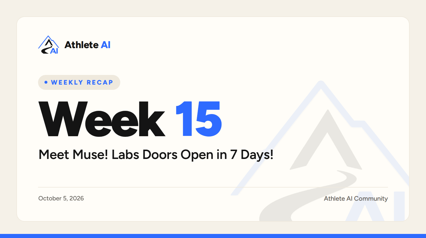 Week 15: 6 Ways to Put Meta's Muse to Work on Your Training