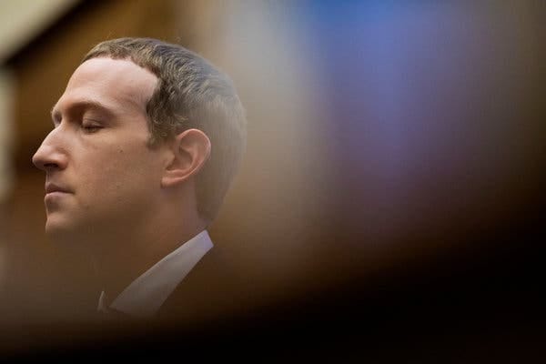 Mark Zuckerberg, the Facebook chief executive, on Capitol Hill last week. Mark Zuckerberg, the Facebook chief executive, on Capitol Hill last week.
