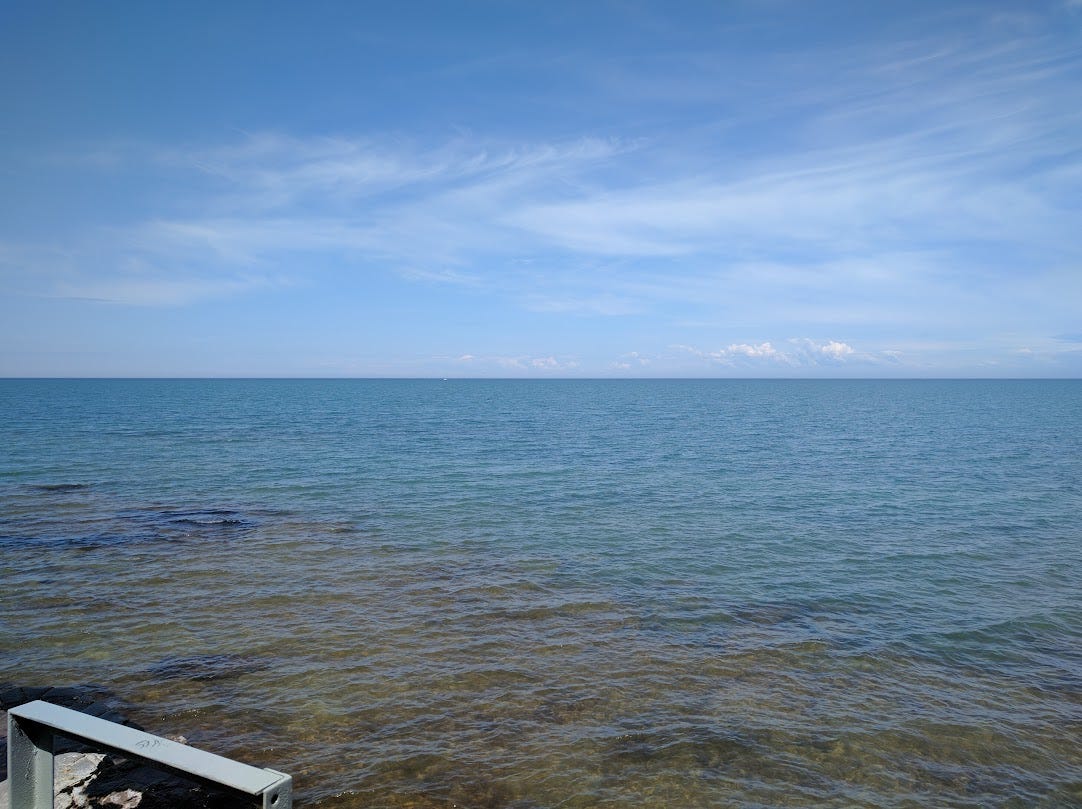 Lake Ontario from the SUNY Oswego campus