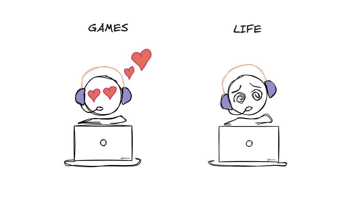 Life Is a Badly Designed Game