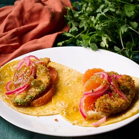 Crispy Fried Avocado Tacos