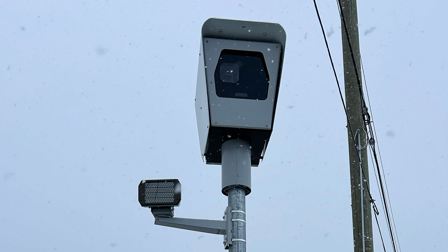 Automated speed enforcement camera