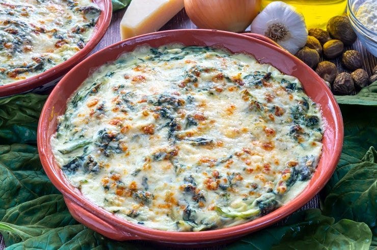 Espinacas Con Bechamel