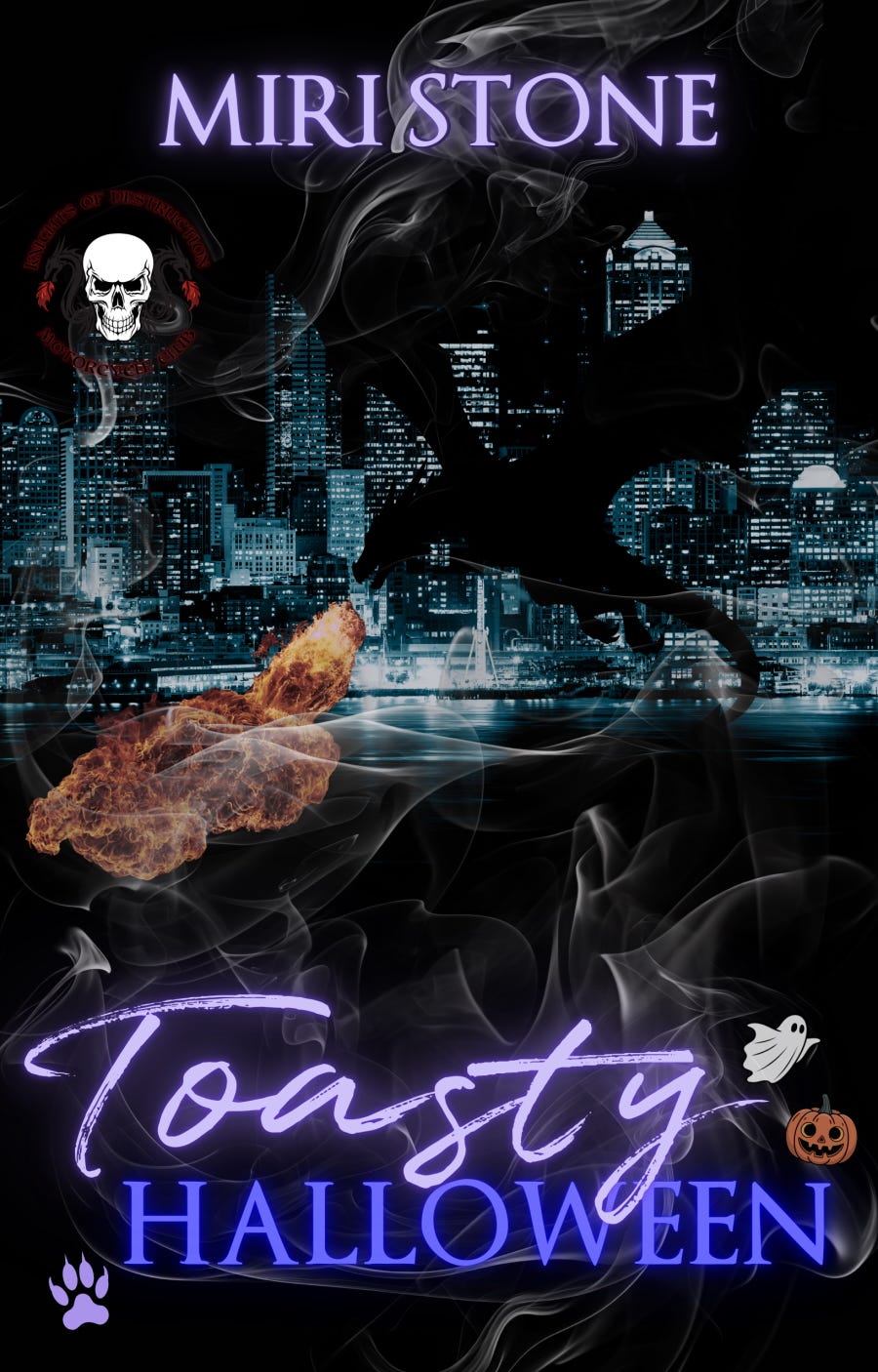 Book cover for Miri Stone's TOASTY HALLOWEEN, a KNIGHTS OF DESTRUCTION short story