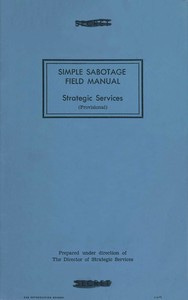 The cover of the CIA's Simple Sabotage Field Manual.