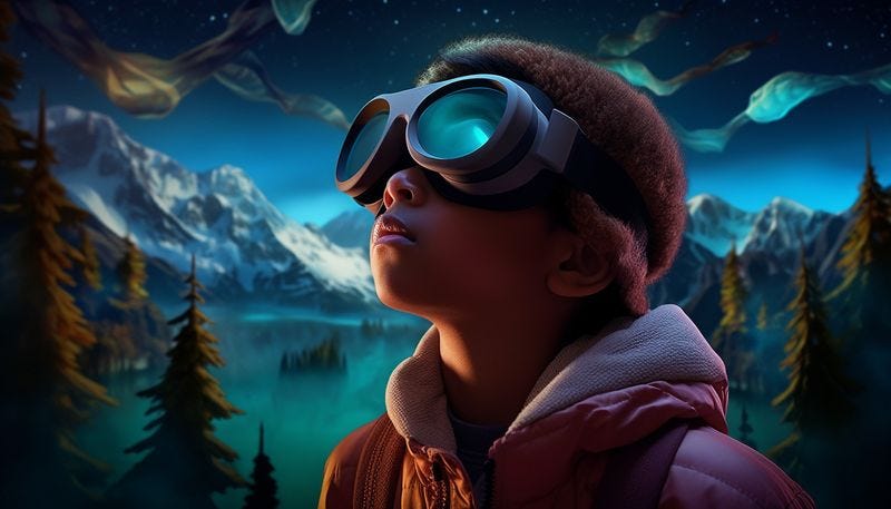 High tech, high nature — created with Midjourney